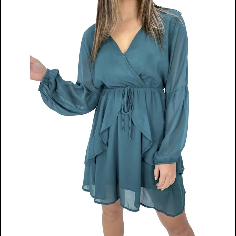 🔥 price drop - Dark Teal/Green dress, New without tags size 16 - Picture 1 of 10